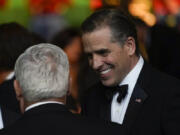 Hunter Biden talks with guests during a State Dinner for India's Prime Minister Narendra Modi at the White House in Washington, Thursday, June 22, 2023.