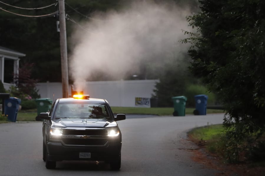 The Clark County Mosquito Control Board uses a variety of methods for controlling the insects, including fogging. An application schedule can be found at ccmcd.org/treatment-locations.