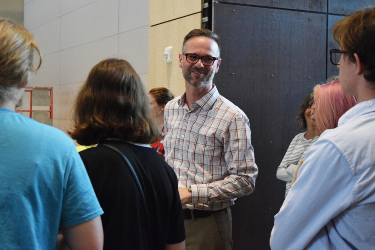 Former Camas School District administrator Aaron Smith in 2018.