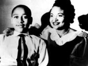 This family handout photograph taken in Chicago, date unknown, shows Mamie Till Mobley and her son, Emmett Till, whose lynching in 1955 became a catalyst for the civil rights movement.