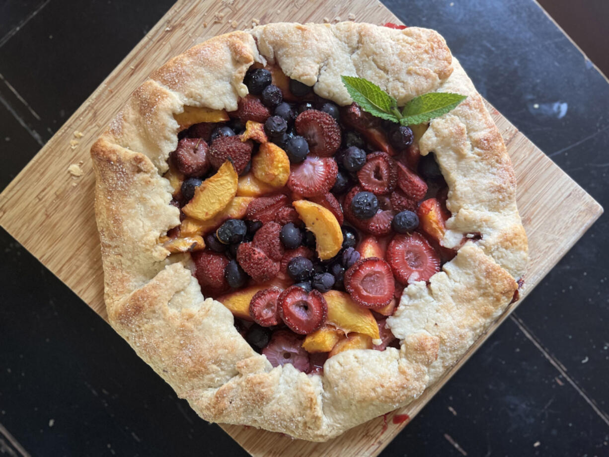 Any summer fruit makes a fine filling for a crispy, seasonal galette.