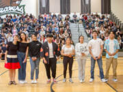 Eight graduates from Woodland High School earned the Washington State Seal of Biliteracy in recognition of their ability to attain proficiency in English and one or more additional world languages.