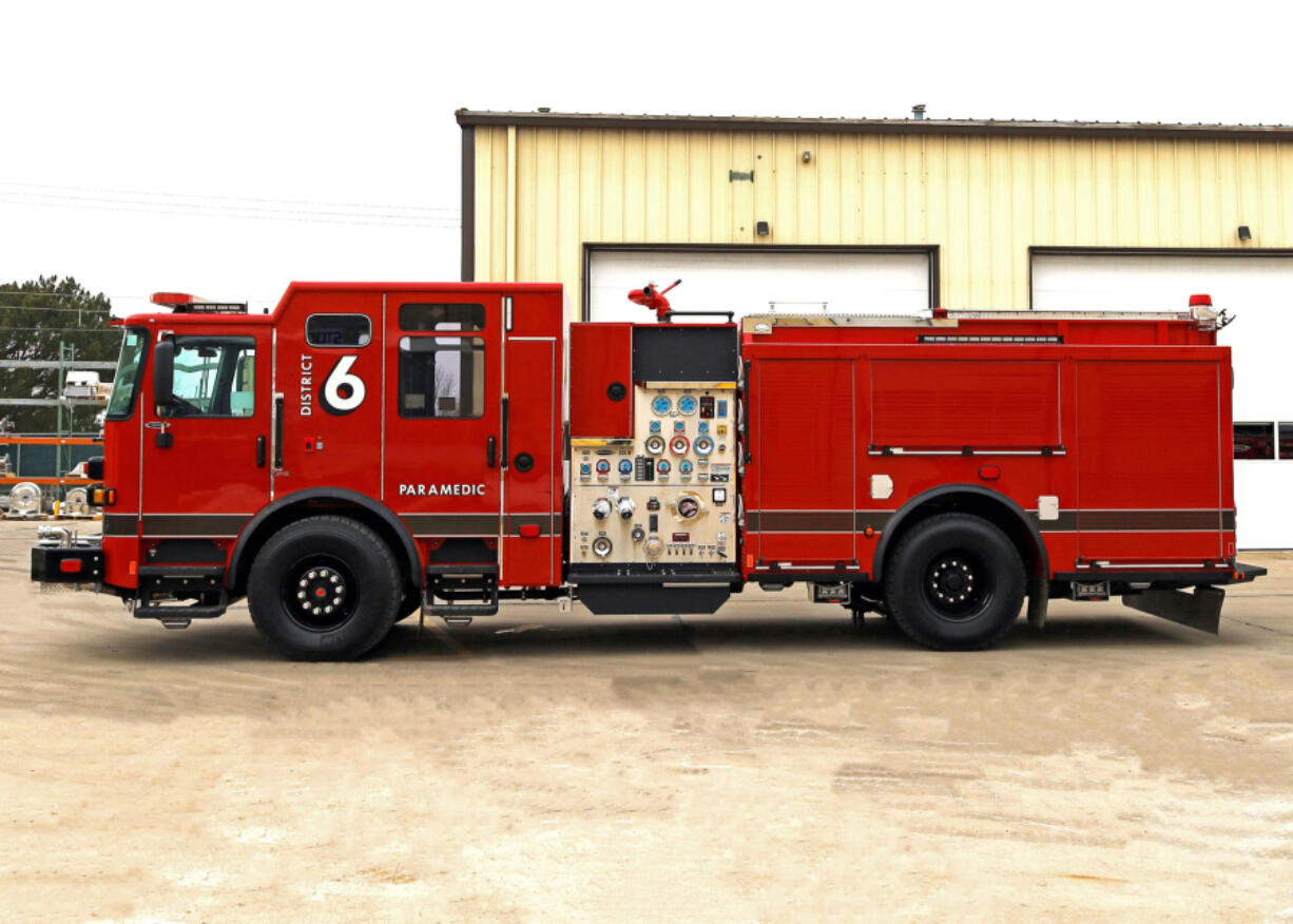 Clark County Fire District 6 recently hosted a push-in ceremony to officially welcome the addition of its new Pierce fire engines.