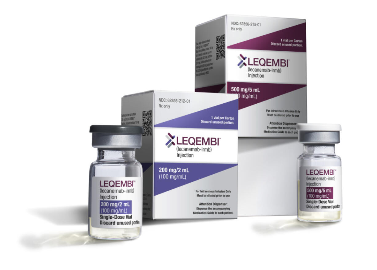 FILE - This image provided by Eisai in January 2023 shows vials and packaging for their medication, Leqembi. On Thursday, July 6, 2023, U.S. officials granted full approval to the closely watched Alzheimer's drug, clearing the way for Medicare and other insurance plans to begin covering the treatment for people with the brain-robbing disease.