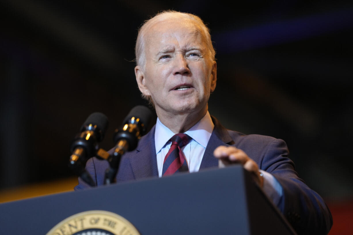 FILE - President Joe Biden speaks in Philadelphia, July 20, 2023. Biden's administration is announcing new rules meant to push insurance companies to increase their coverage of mental health treatments.