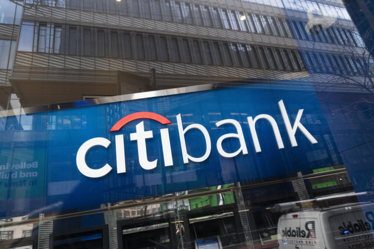 FILE - A Citibank office is seen in New York on Jan. 13, 2021. Some of the companies that formed what is now Citigroup likely benefitted financially from slavery in the 1800s, the financial giant acknowledged Thursday, July 27, 2023, an admission that comes at a time when numerous institutions are re-examining their historic roots and the roles they played in slavery in the U.S.