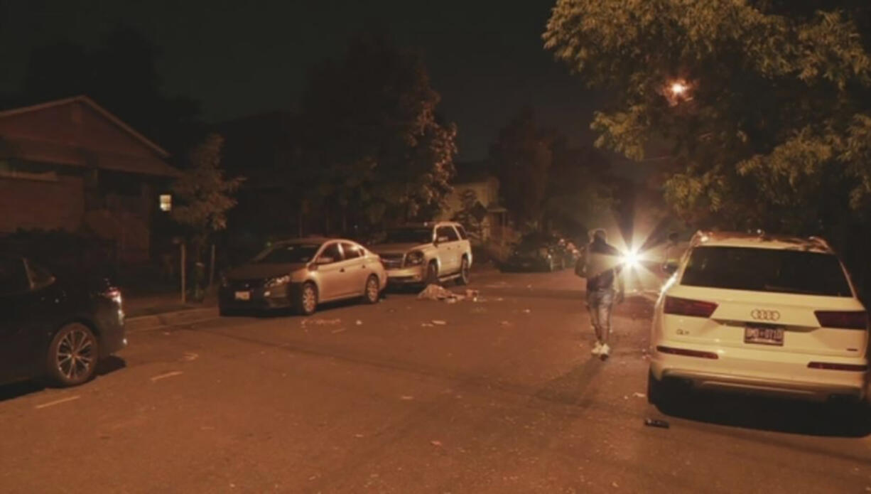 Meade Street is seen after multiple people were shot in Washington, DC early Wednesday, July 5, 2023.