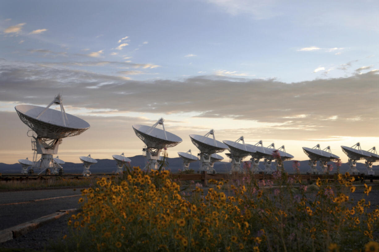 The Very Large Array radio telescope in New Mexico and several other telescopes around the world were used to observe the slow gravitational waves -- faint ripples made by massive black holes -- that are constantly stretching and squeezing everything in the universe ever so slightly.