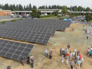 Clark Public Utilities launched a community solar project at its Orchards facility in 2015.