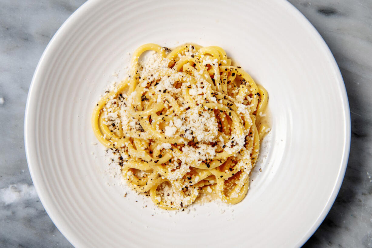 Cacio e pepe from Felix Trattoria on Thursday, July 22, 2021 in Venice, CA.