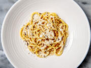 Cacio e pepe from Felix Trattoria on Thursday, July 22, 2021 in Venice, CA.