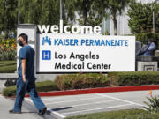 Kaiser Permanente's Los Angeles Medical Center on Sunset Boulevard on Thursday, Sept. 30, 2021, in Los Angeles.