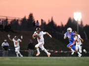 Washougal quarterback Holden Bea (5) found the end zone quite a bit in 2022 as he led the Panthers to the Class 2A state playoffs.