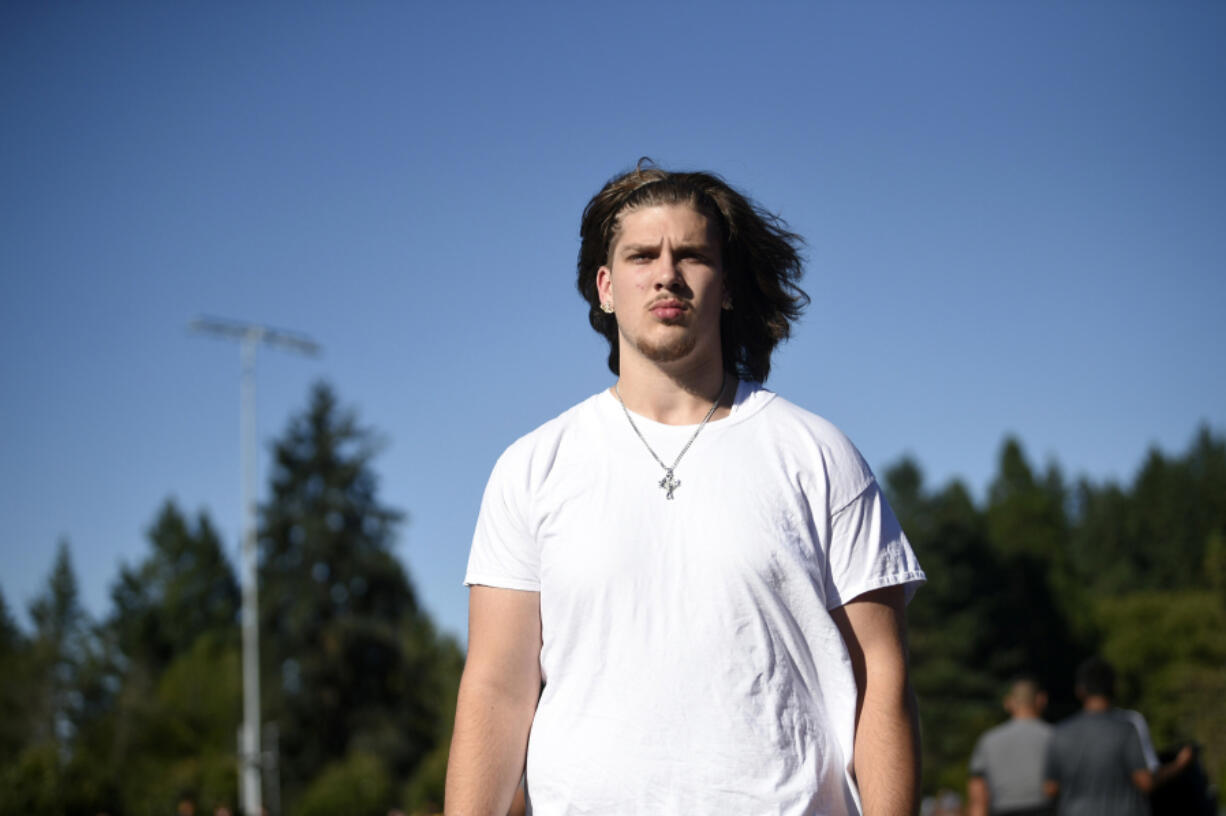 Evergreen senior Fox Crader poses for a portrait on Tuesday, July 18, 2023 at Evergreen High School.