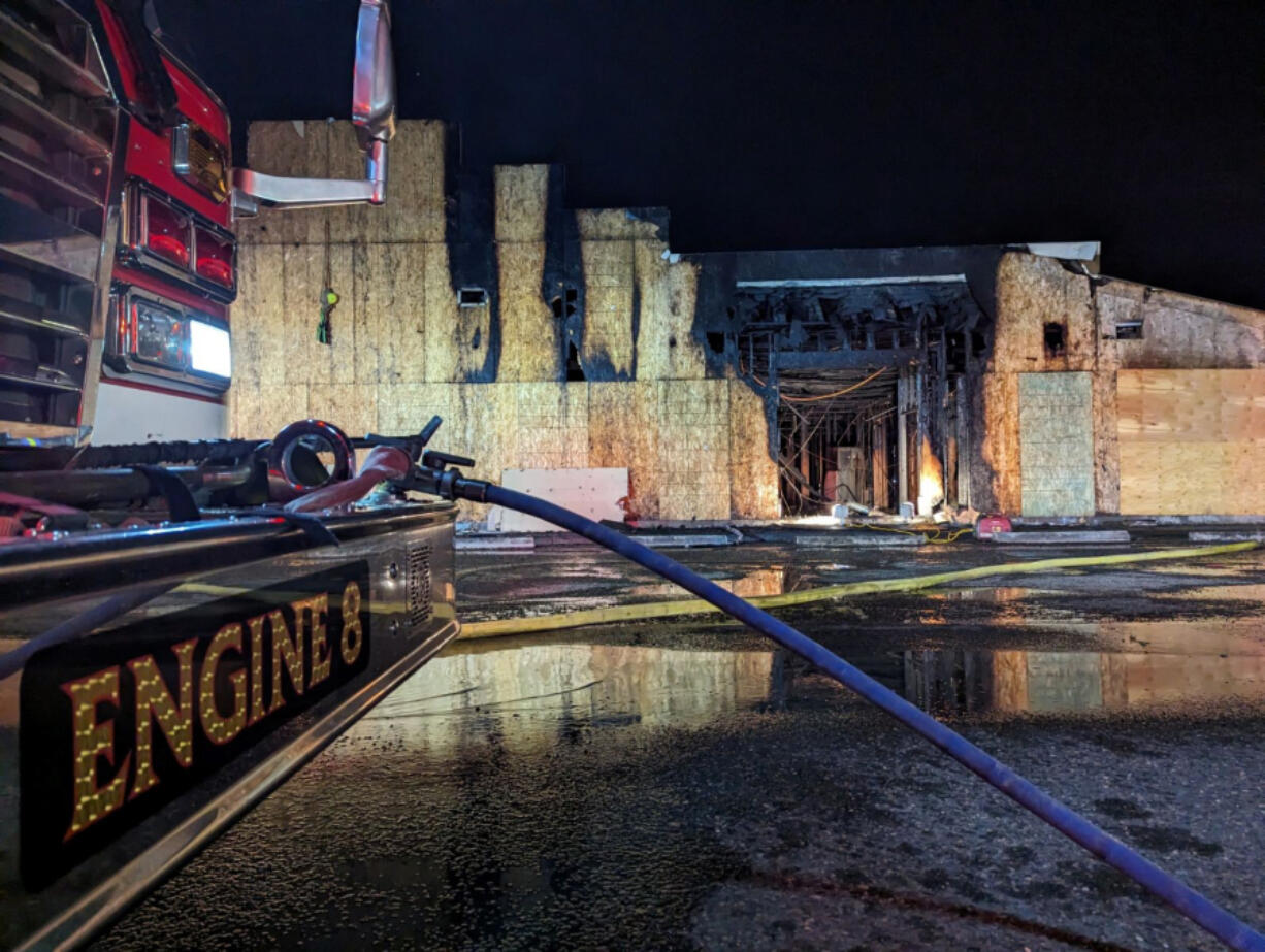 A fire took hold of the old Gobi Mongolian Grill building on Mill Plain Boulevard in east Vancouver on Aug. 20.