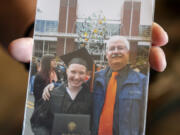 Perry Casper shares a photo from the graduation of his daughter, Rachel, on Wednesday afternoon, July 12, 2023.