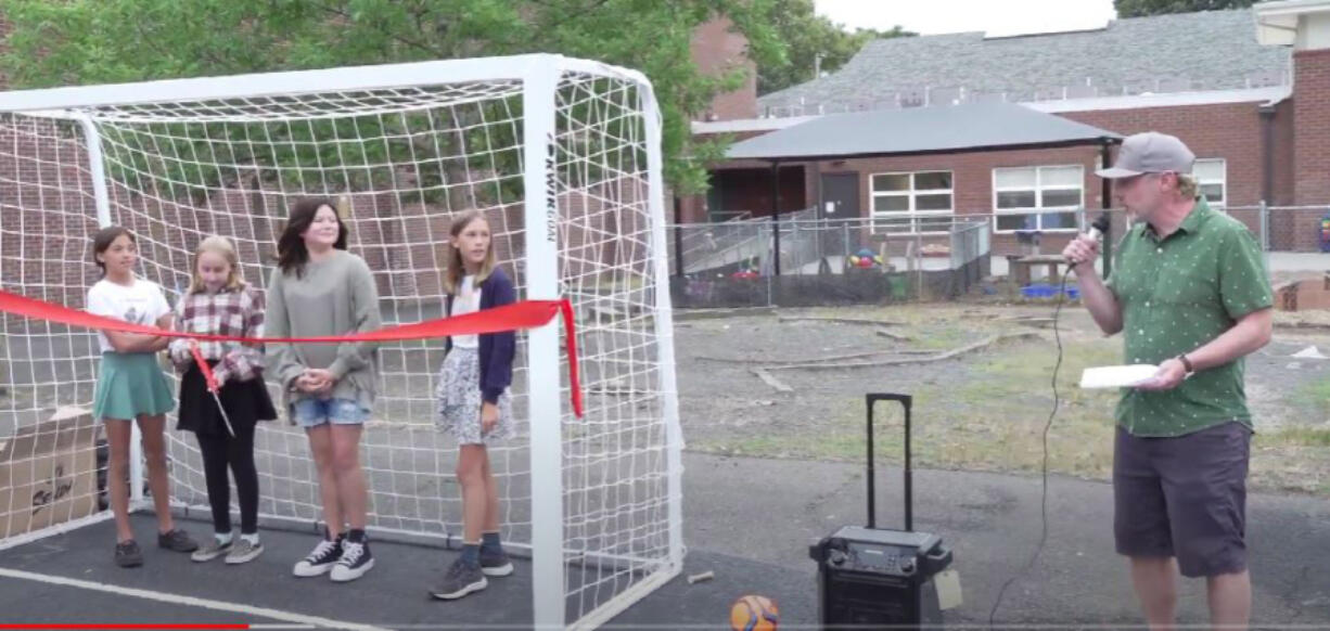 The Hough Elementary community has a new place to get its soccer fix. Students, staff and families dedicated a new futsal court on campus earlier this week and just in time for the start of the new school year.