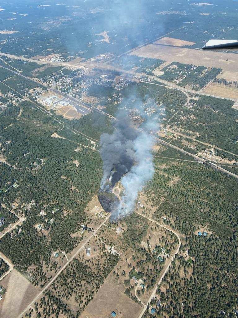 The Sarah Loop fire caused the entire town of Athol, Idaho, to be evacuated.