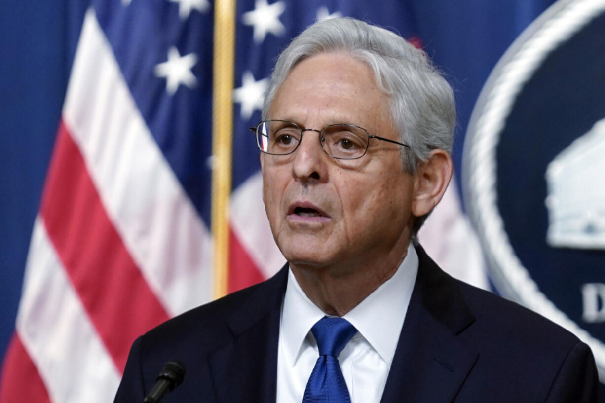 Attorney General Merrick Garland speaks at the Department of Justice, Friday, Aug. 11, 2023, in Washington. Garland announced Friday he is appointing a special counsel in the Hunter Biden probe, deepening the investigation of the president's son ahead of the 2024 election.