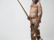 This photo provided by the South Tyrol Museum of Archaeology shows a reconstruction of "Oetzi the Iceman" sculpted by Alfons & Adrie Kennis. Decades after he was discovered in the Italian Alps, scientists determined that Oetzi was mostly descended from farmers from present day Turkey, and his head was balder and skin darker than what was initially thought, according to a study published Wednesday, Aug. 16, 2023, in the journal Cell Genomics.