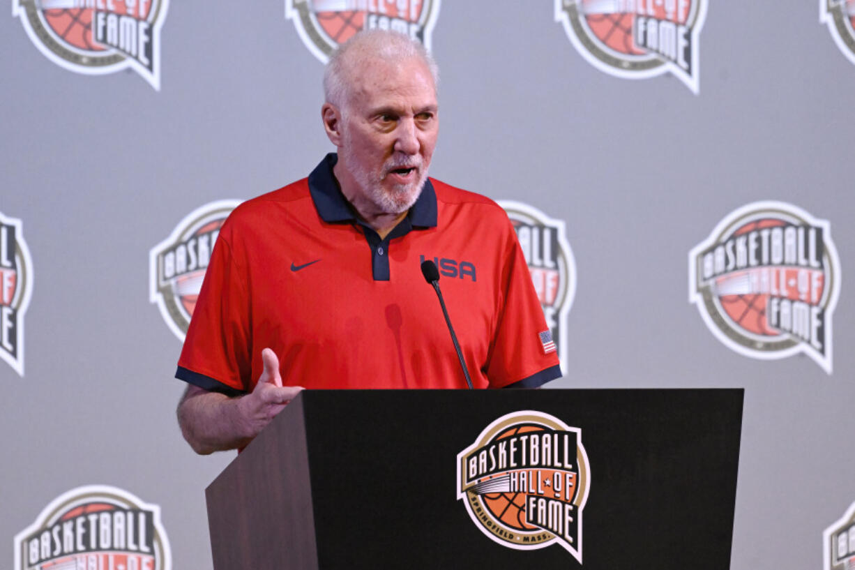 Basketball Hall of Fame Class of 2023 inductee Gregg Popovich.