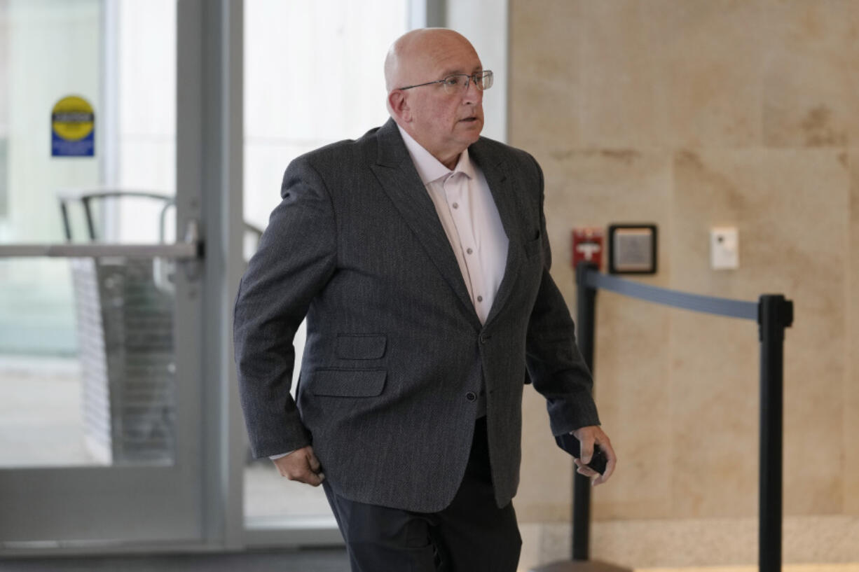 Robert E. Crimo Jr., arrives for an appearance at the Lake County Courthouse, Monday, Aug. 7, 2023, in Waukegan, Ill. (AP Photo/Nam Y.