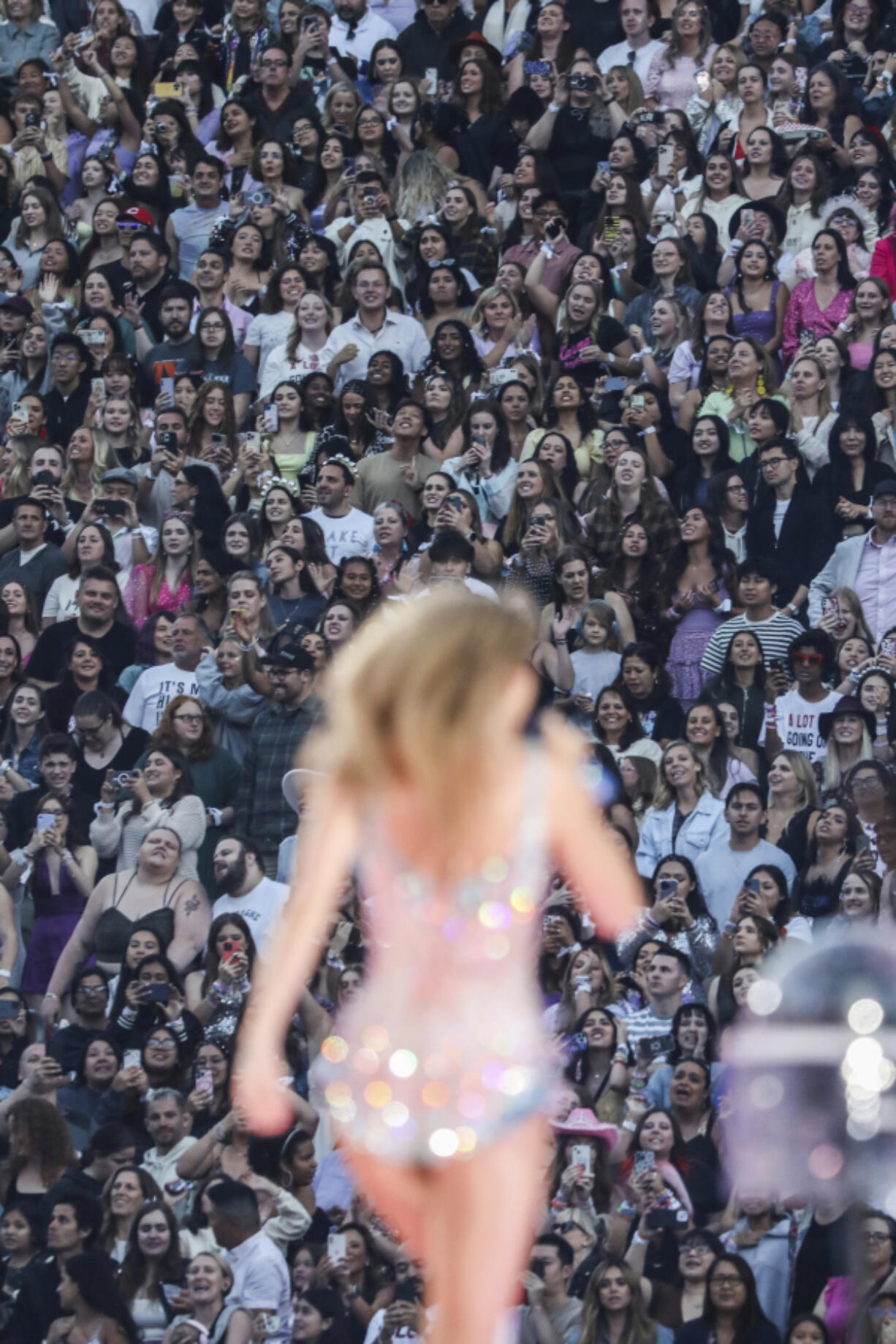 Taylor Swift performs at Levi's Stadium in Santa Clara, Calif. Friday, July 28, 2023.