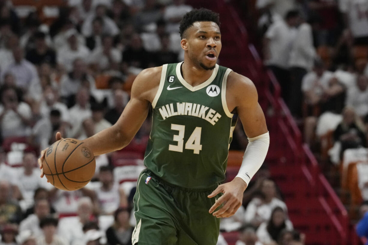 Milwaukee Bucks forward Giannis Antetokounmpo.