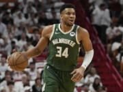 Milwaukee Bucks forward Giannis Antetokounmpo.