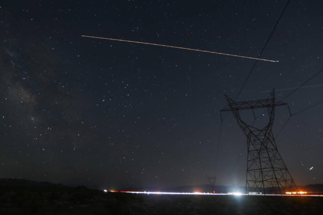 The Milky Way can be viewed in the night sky within the Boulder City, Nevada limits, as seen on Thursday, July 20, 2023.