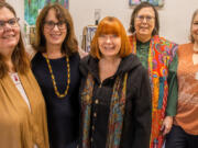 Clark County artists Angela Swanson, from left, Deborah Nagano, Elizabeth Nye, Regina Westmoreland and Tamara Dinius, and Ellen Nordgren (not pictured) joined together earlier this year to form the Adret Artist Collective.