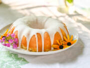 A lemon tea cake made by Gretchen McKay.