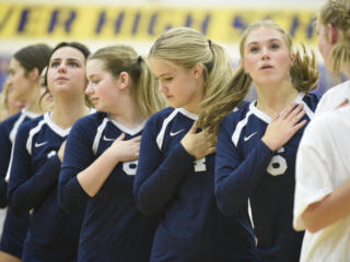 Columbia River vs. Skyview volleyball photo gallery