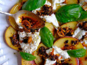 Celebrate the end of summer, the last of luscious local peaches, the supreme creaminess of burrata and the excellence of KariKari by making this salad, recipe courtesy of KariKari's co-owners.