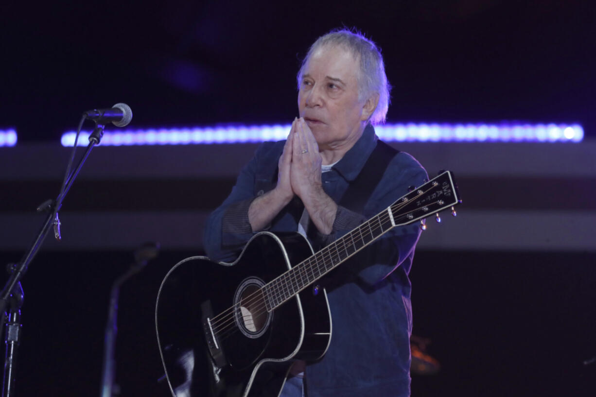 Paul Simon performs Sept. 25, 2021, during Global Citizen Live, New York in New York.