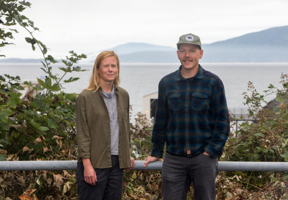 Western Washington University geophysics assistant professor Emily Roland, left, and geology professor Colin Amos are participating in a multi-institution earthquake research center. The National Science Foundation approved $15 million in funding over five years for the center, which will study the Cascadia Subduction Zone.