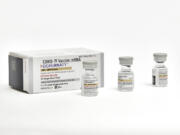 This photo provided by Pfizer in September 2023 shows single-dose vials of the company's updated COVID vaccine for adults. U.S. regulators have approved updated COVID-19 vaccines from Pfizer and Moderna, shots aimed at revving up protection this fall and winter. The Food and Drug Administration's decision Monday, Sept. 11, 2023 is part of a shift to treat fall COVID-19 vaccine updates much like getting a yearly flu shot.