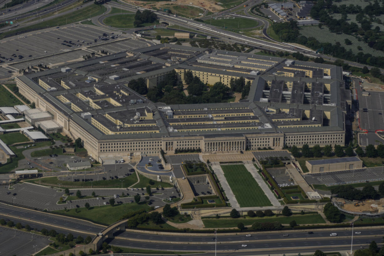 The Pentagon is seen on Sunday, Aug. 27, 2023, in Washington.