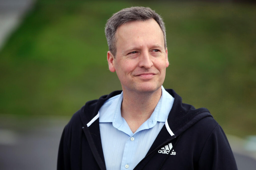 King County Council Member Dave Upthegrove is a candidate for Commissioner of Public Lands in 2024. Here he is at the Renton Highlands Library, Feb. 7, 2020.