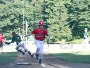 Post-Record files 
 Dante Humble scores the first run for the Camas 11- to 12-year-old all-star team in the district championship game at Forest Home Park in Camas in July 2014. 
 Post-Record files 
 A player from Belgrade, Mont. (47), takes a swing from a pitch from an all-star team from Moses Lake, Wash., at Camas? Louis Bloch Park, Friday, July 27, 2018. 
 Post-Record files 
 Local Babe Ruth officials and volunteers help prepare sports fields at Louis Bloch Park in Camas for the 2018 Regional Baseball Tournament, held July 27-28, 2018.