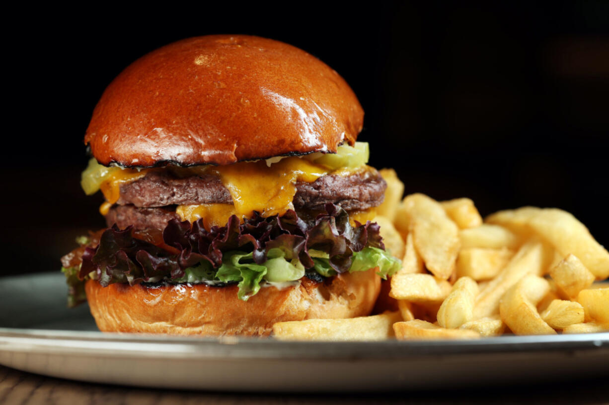 The Smashburger at the Guinness Open Gate Brewery Chicago, on West Kinzie Street in Chicago, on Aug 6, 2023.