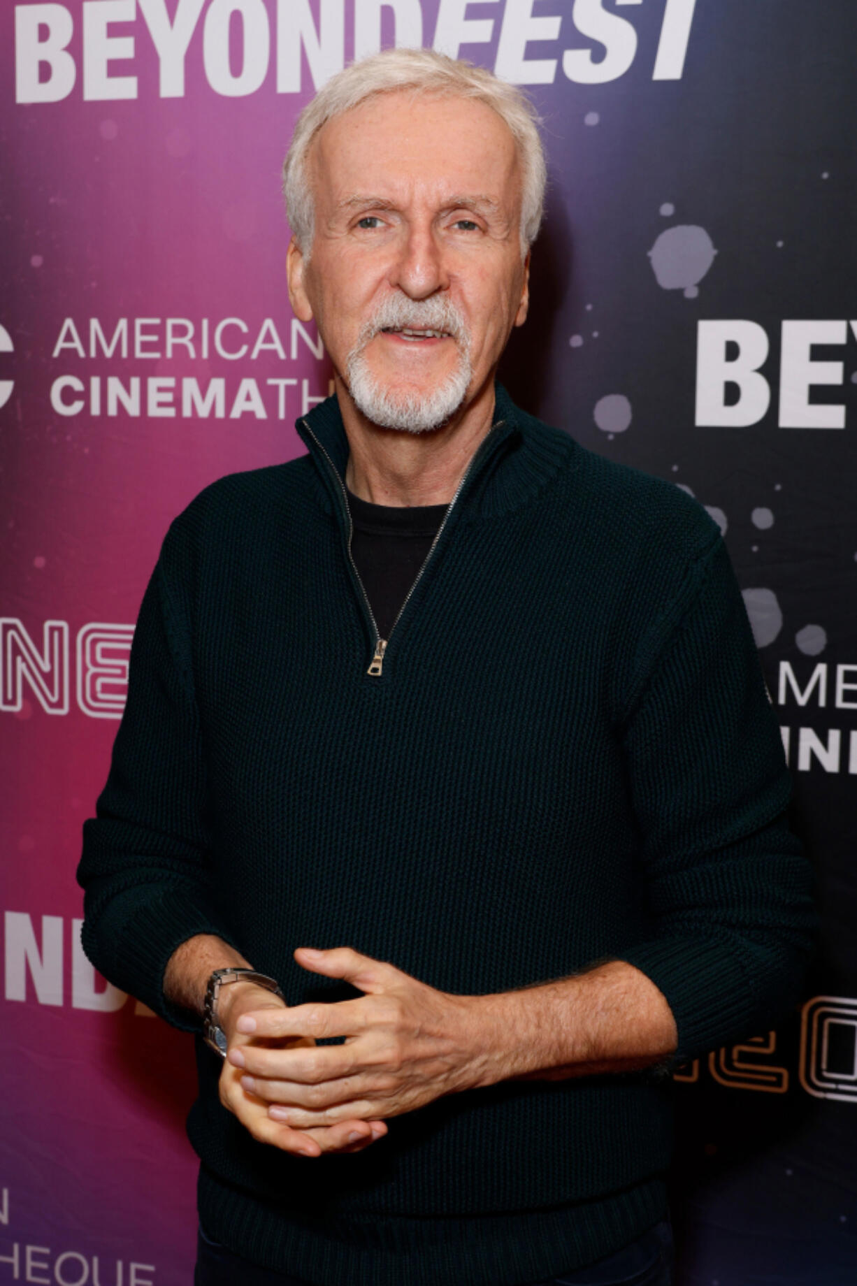 James Cameron attends "The Abyss" screening during 2023 Beyond Fest at Regency Village Theatre on Sept. 27 in Los Angeles.