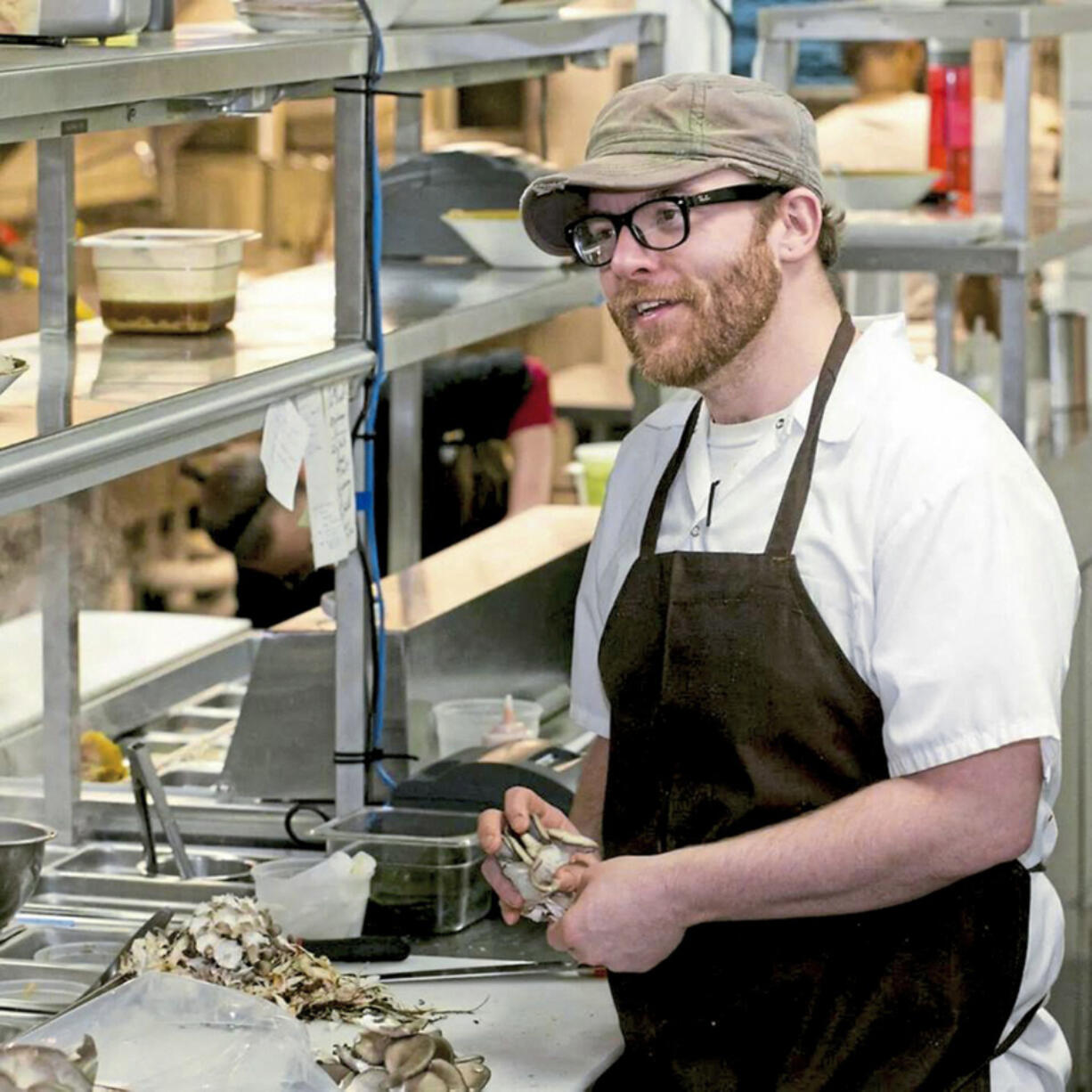 Curtis Gamble runs the kitchen at Station in Bloomfield, Pa.