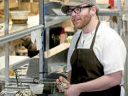 Curtis Gamble runs the kitchen at Station in Bloomfield, Pa.