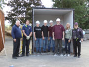 Washougal High School students applied construction skills learned in the classroom to build two prop rooms for a fire safety demonstration by the Camas-Washougal Fire Department.