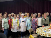 The Clark County Newcomers Club is planning a series of festive activities to celebrate the group's 70th anniversary, the first of which occurred at the club's October meeting where participants were encouraged to wear decorative aprons representing the last 70 years.