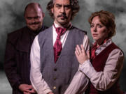 Veteran Portland actor John San Nicolas, center, portrays author Robert Louis Stevenson in "Seeking Mister Hyde," an original play by Woodland playwright David Bareford. Henry Lorch, left, portrays the wicked Hyde, while Julisa Wright portrays Fanny, Stevenson's wife.