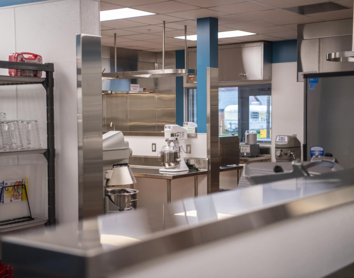 Food service appliances sit in a kitchen at Fourth Plain Community Commons. Fourth Plain Forward is hosting Vancouver's first food business incubator program focused on aiding people of color at the building's new kitchen.