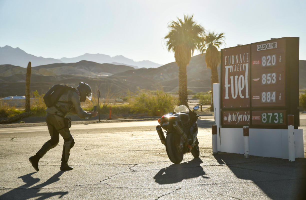 Gas station, Furnace Creek, in California's Death Valley, on Oct. 18, 2023.