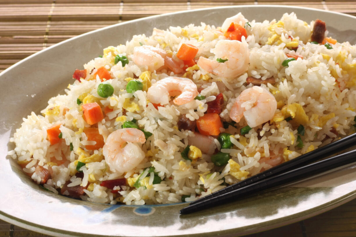 Shrimp fried rice.